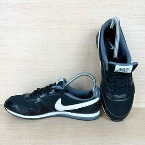 Nike Eclipse II Lace Up Running Shoes 386199-010 In Black Gray Women's US 7.5